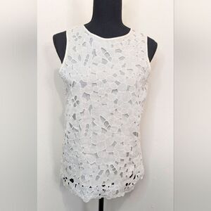 Theory Floral Minimalist Linen Elevated Chic Quiet Luxury Garden Top P / XS